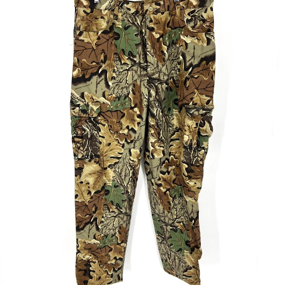 Vintage Cabela's Mens Camo Hunting Pants Thinsulate Lined Cargo Pockets Size 40